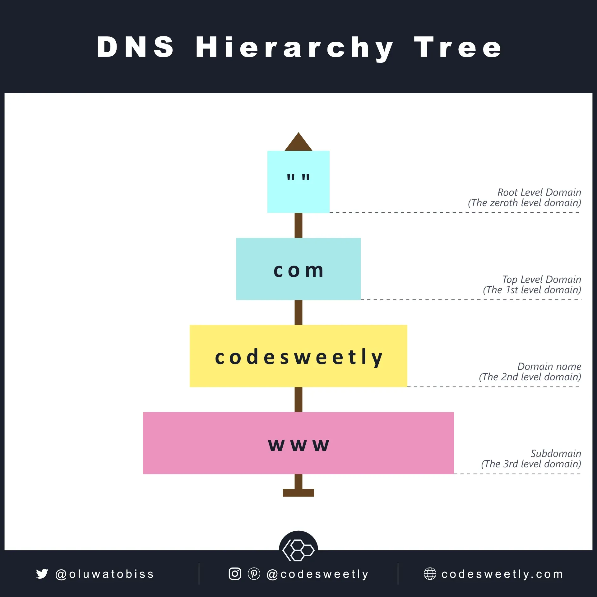 DNS hierarchy
tree