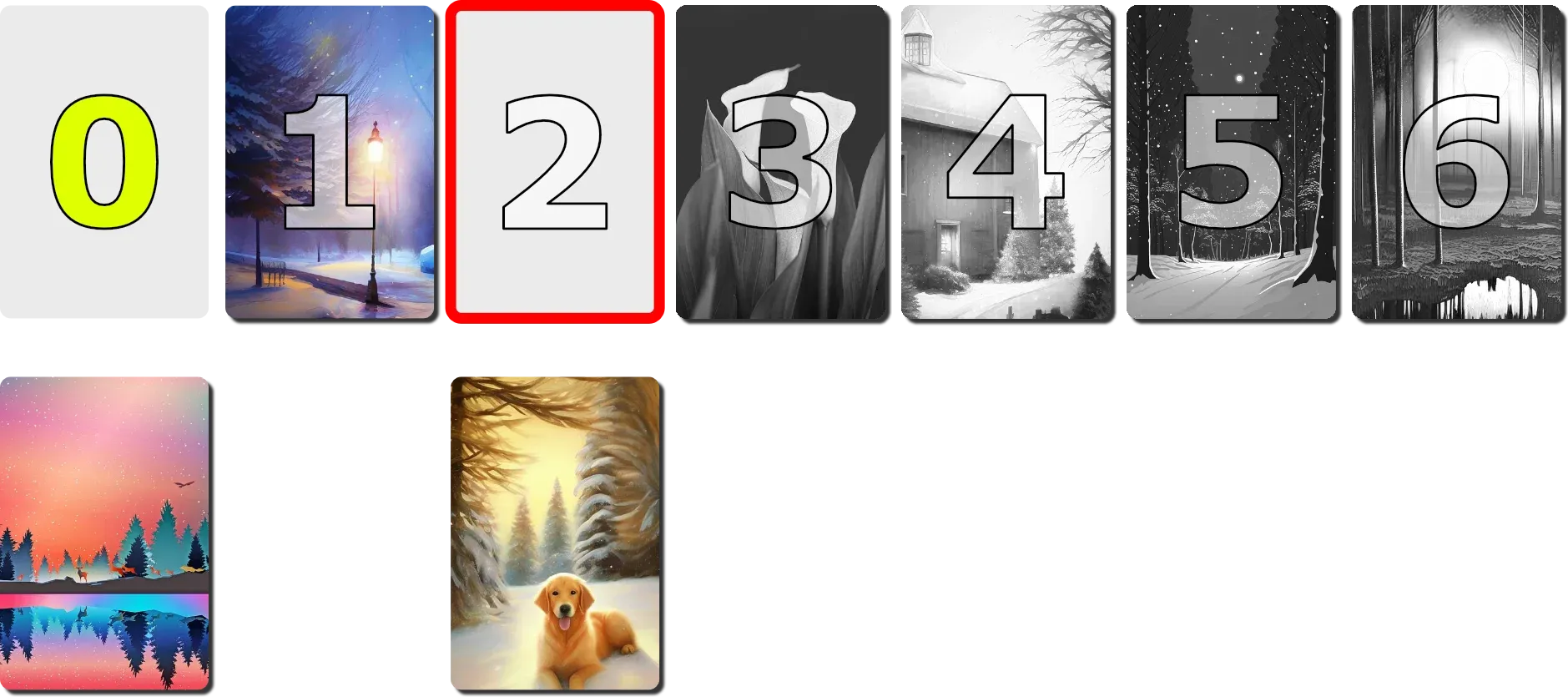 Swapping of index 0 and 2's
cards