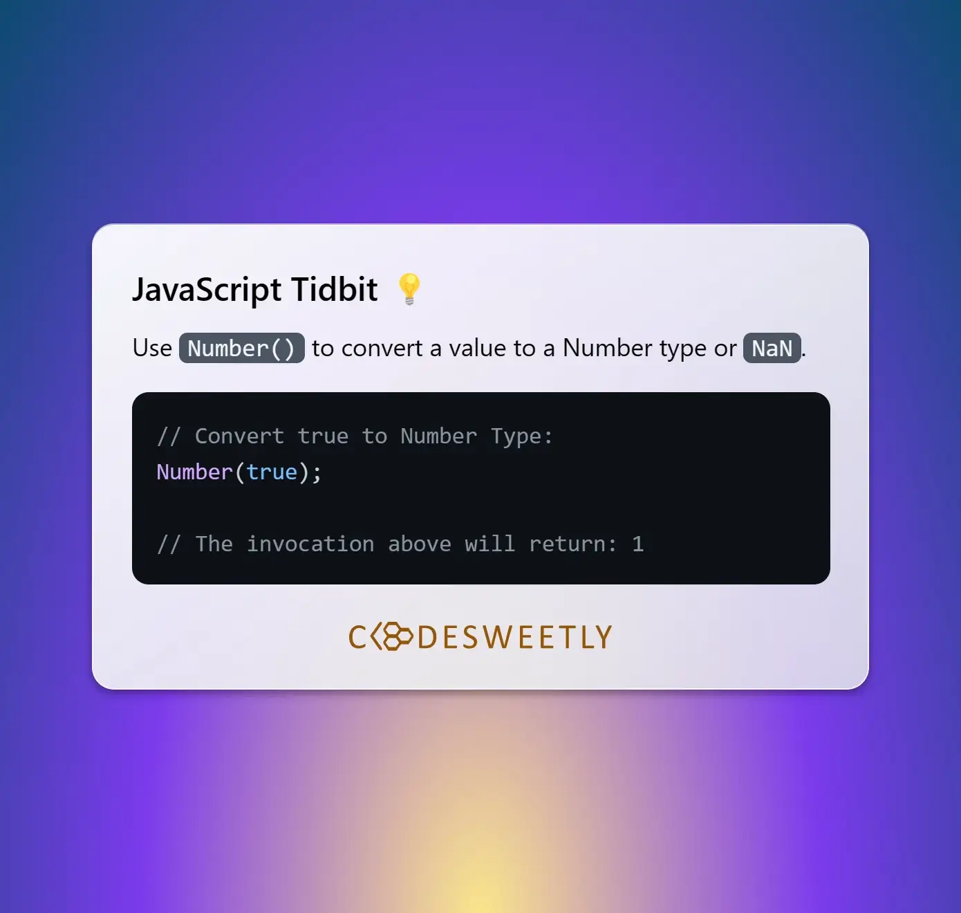 JavaScript Number() global method's tidbit
